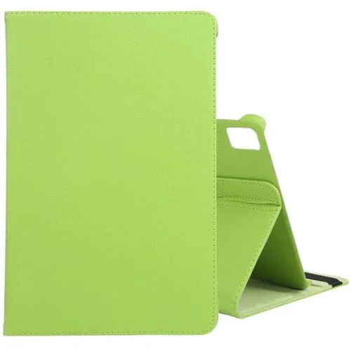 Funda para Tableta iPad Air 13 2024 Cuero Textura Litchi Rotación 360° Soporte (Verde)