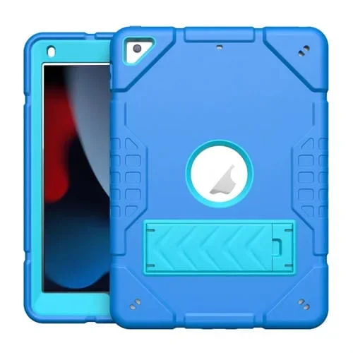 Funda para Tableta PC Armor Holder para iPad 10.2 (2021/2020/2019) Híbrida de Silicona (Azul)