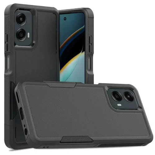 Funda para Teléfono 2 en 1 PC + TPU Motorola Moto G 5G (2024) (Negra)