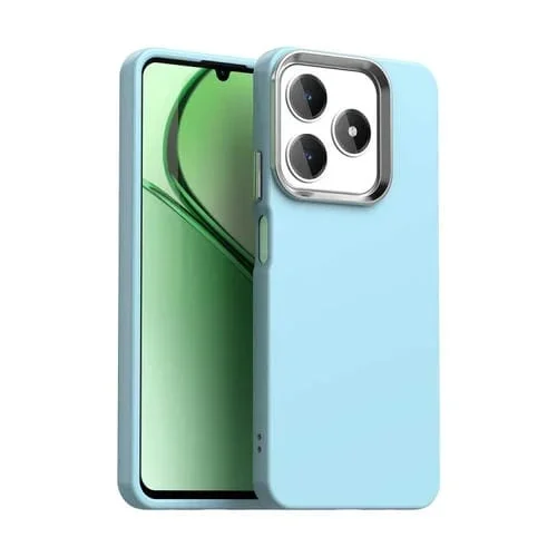 Funda para Teléfono a Prueba de Golpes de la Serie Colorida Realme C63 4G (Azul)