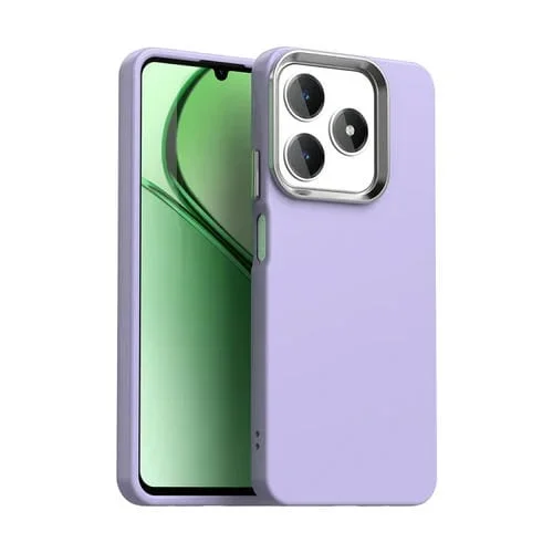 Funda para Teléfono a Prueba de Golpes para Realme Narzo N63, Serie Colorida (Morado)