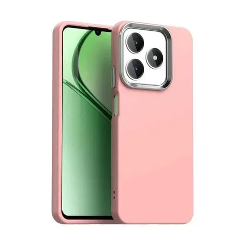 Funda para Teléfono a Prueba de Golpes para Realme Narzo N63, Serie Colorida (Rosa)