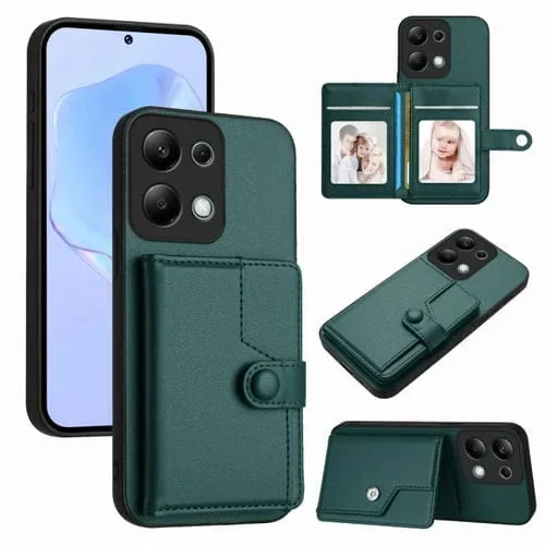 Funda para Teléfono Antirrobo con Botón Global y Rfid para Redmi Note 13 Pro 4G (Verde)