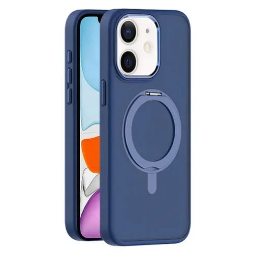 Funda para Teléfono Apple iPhone 11 Soporte Giratorio Magnético Magsafe (Azul Oscuro)