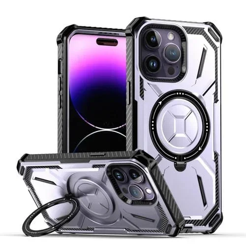 Funda para Teléfono Armor Series con Soporte Magnético Magsafe para iPhone 11 Pro Max (Púrpura Claro)