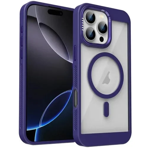 Funda para Teléfono con Sistema de Refrigeración Honeycomb Magsafe para iPhone 16 Pro (Morada)