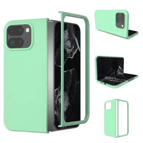 Funda para Teléfono Google Pixel 9 Pro Fold con Tacto de Piel (Verde Claro)
