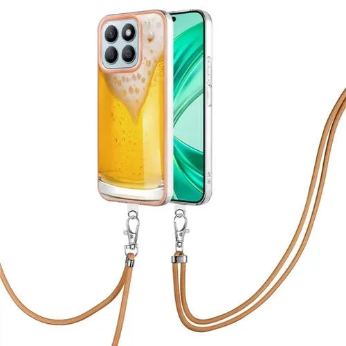 Funda para Teléfono Honor X8B con Imd Doble Cara Galvanizada y Cordón (Cerveza de Barril)