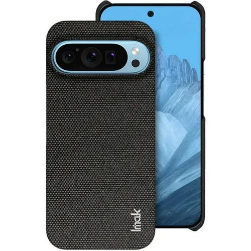 Funda para Teléfono Imak Ruiyi Google Pixel 9 Pro XL Textura Tela Pu + PC (Negra)