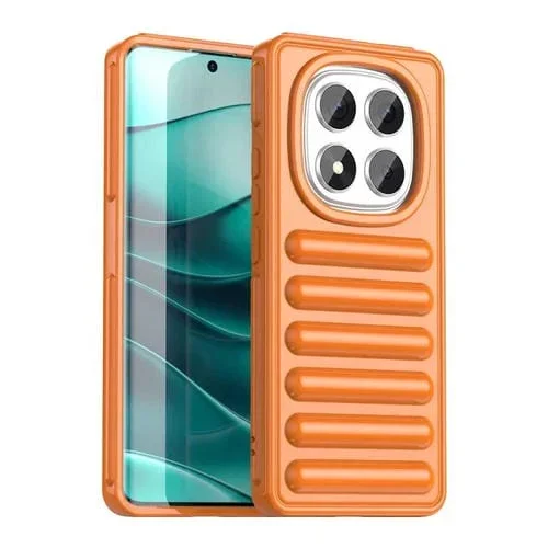 Funda para Teléfono Imd de Color Caramelo de la Serie Capsule para Redmi Note 14 Pro 5G (Naranja)