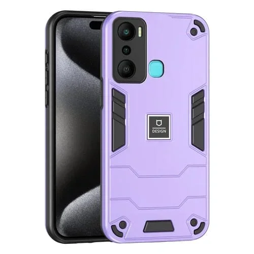 Funda para Teléfono Infinix Hot 20I 2 en 1 a Prueba de Golpes (Púrpura)