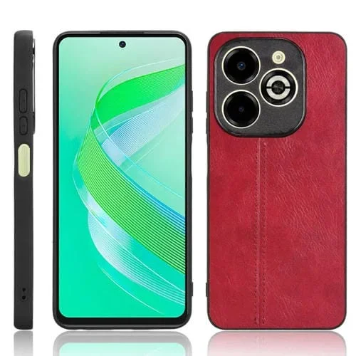 Funda para Teléfono Infinix Smart 8 Plus y Smart 8 Pro Estampado de Vaca (Roja)