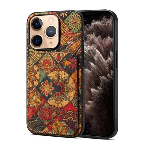 Funda para Teléfono iPhone 11 Pro con Ranura para Tarjeta Dual (Amarillo Otoño)