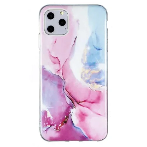 Funda para Teléfono iPhone 11 Pro Imd Marble Pattern TPU (Rosa Azul)