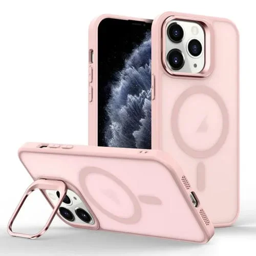 Funda para Teléfono iPhone 11 Pro Magsafe Skin Feel Lens Holder (Rosa)