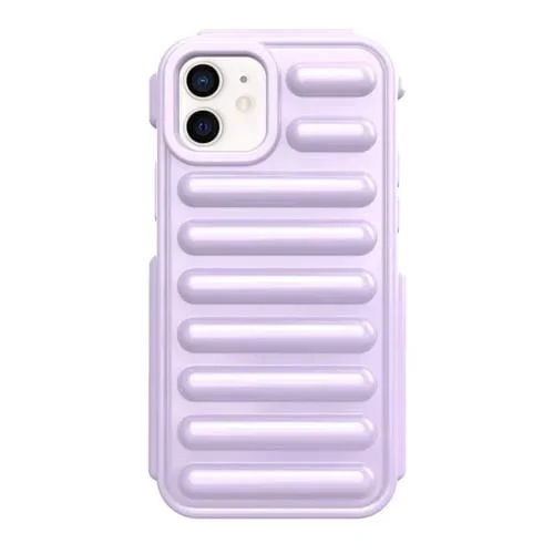 Funda para Teléfono iPhone 12 Capsule Series TPU Candy Color (Púrpura)