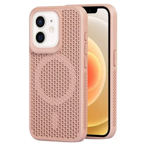 Funda para Teléfono iPhone 12 con Disipación de Calor Magnética Magsafe (Rosa)