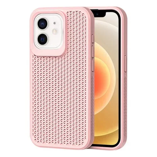 Funda para Teléfono iPhone 12 con Disipación de Calor (Rosa)