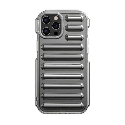 Funda para Teléfono iPhone 12 Pro Capsule Series Candy Color TPU (Gris Transparente)