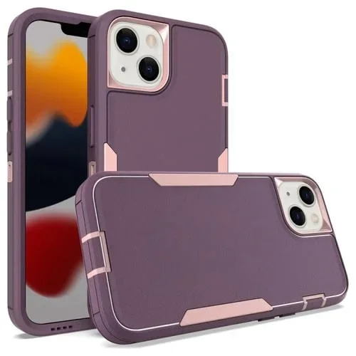 Funda para Teléfono iPhone 13 2 En 1 Magnética PC + TPU (Púrpura, Rojo, Rosa)