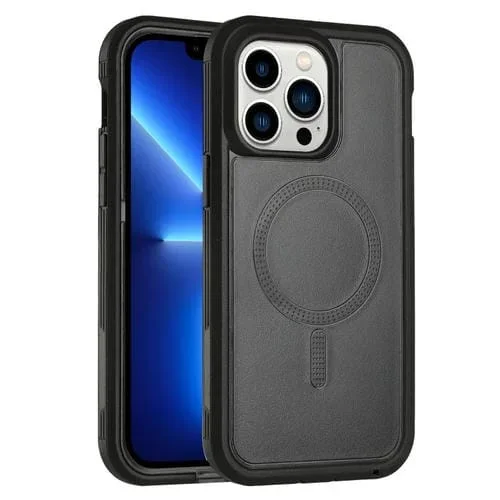 Funda para Teléfono iPhone 13 Pro Defender Series Xt Magsafe Magnetic PC + TPU a Prueba de Golpes (Negro)