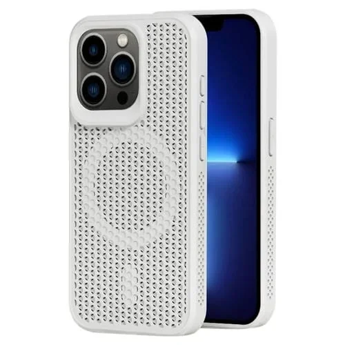 Funda para Teléfono iPhone 13 Pro Magsafe con Disipación de Calor Magnética (Blanco)