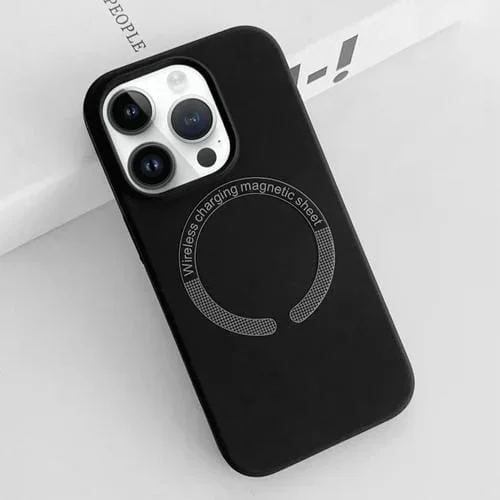 Funda para Teléfono iPhone 13 Pro Magsafe Silicona Líquida Magnética (Azul Oscuro)