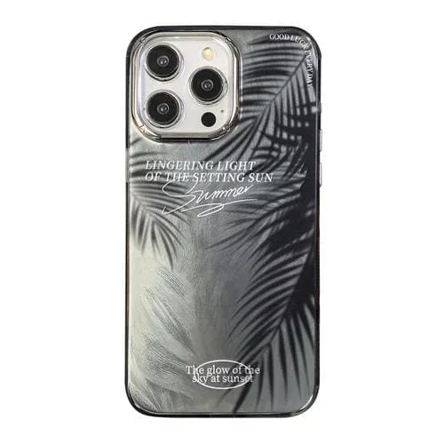 Funda para Teléfono iPhone 13 Pro Max Diseño de Radiación Cobertura Total a Prueba de Golpes (Fronda)
