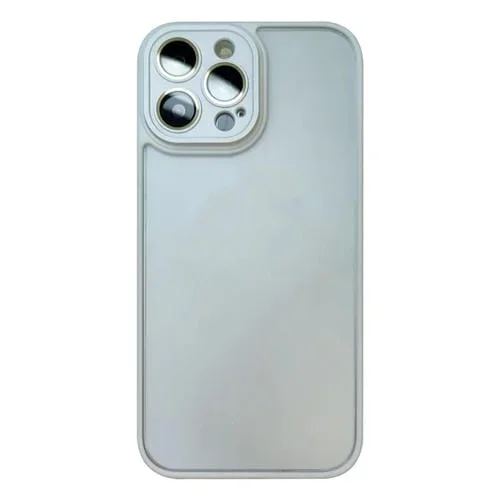 Funda para Teléfono iPhone 13 Pro Skin Feel con Película para Lentes (Blanco)
