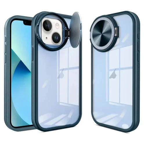 Funda para Teléfono iPhone 13 Round Camshield TPU Hybrid (Azul)