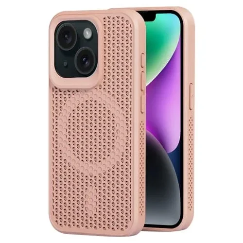 Funda para Teléfono iPhone 14 con Disipación de Calor Magnética Magsafe (Rosa)