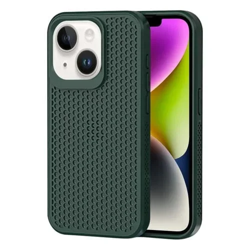 Funda para Teléfono iPhone 14 con Disipación de Calor (Verde Oscuro)