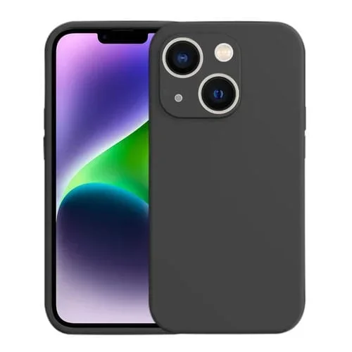 Funda para Teléfono iPhone 14 Magsafe Silicona Líquida (Negro)