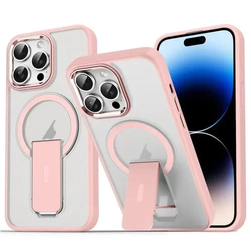 Funda para Teléfono iPhone 14 Pro Acrylic + TPU con Soporte Magsafe (Rosa)