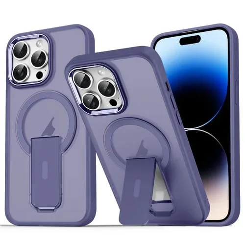 Funda para Teléfono iPhone 14 Pro Max Acrylic + TPU con Soporte Magsafe (Púrpura Noche Oscura)