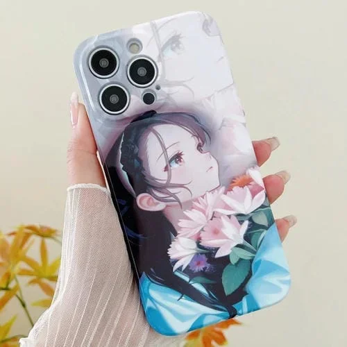 Funda para Teléfono iPhone 15 Pro Max PC Sosteniendo Lirios