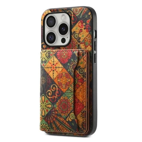 Funda para Teléfono iPhone 16 Pro Max con Ranura para Tarjeta (Amarillo Otoño)
