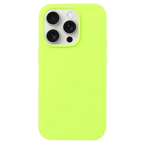 Funda para teléfono iPhone 16 Pro Max Silicona Líquida (Verde Brillante)