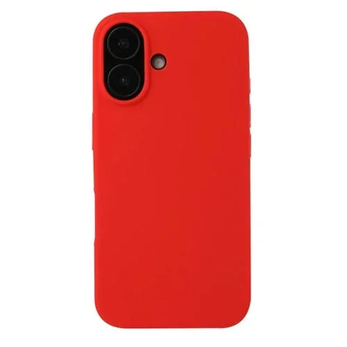 Funda para Teléfono iPhone 16 Silicona Líquida (Rojo)