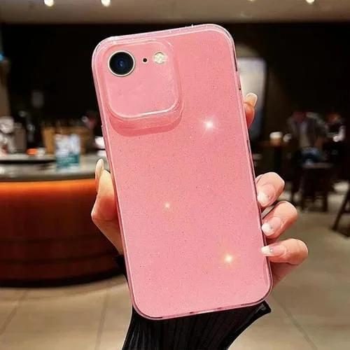 Funda para Teléfono iPhone SE 2022 SE 2020 7 8 Jelly Glitter TPU (Rosa)