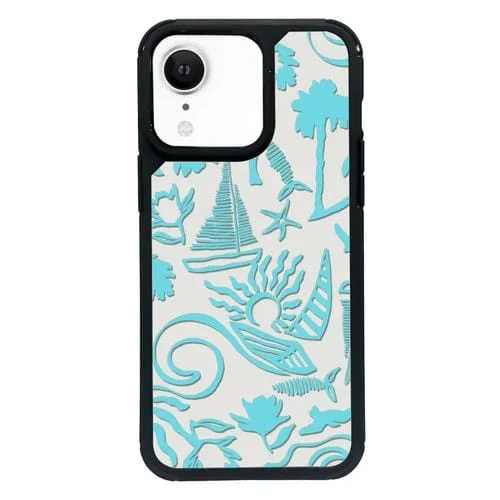 Funda para Teléfono iPhone Xr Cobertura Total Diseño Exclusivo (Azul Isla)