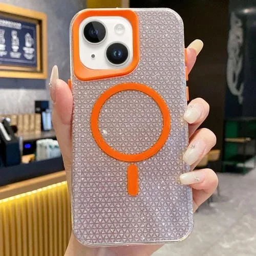 Funda para Teléfono Magsafe Blade Glitter para iPhone 14 (Naranja)