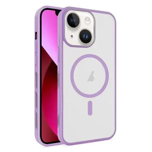 Funda para Teléfono Magsafe con Enfriamiento Por Niebla y Hielo para iPhone 13 (Morado Claro)