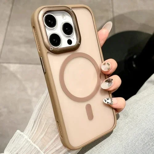 Funda para Teléfono Magsafe iPhone 12 Pro a Prueba de Golpes con Disipación de Calor (Dorado del Desierto)
