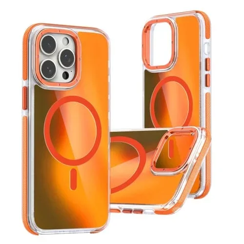 Funda para Teléfono Magsafe iPhone 13 Pro Max Degradado Dos Colores (Naranja)