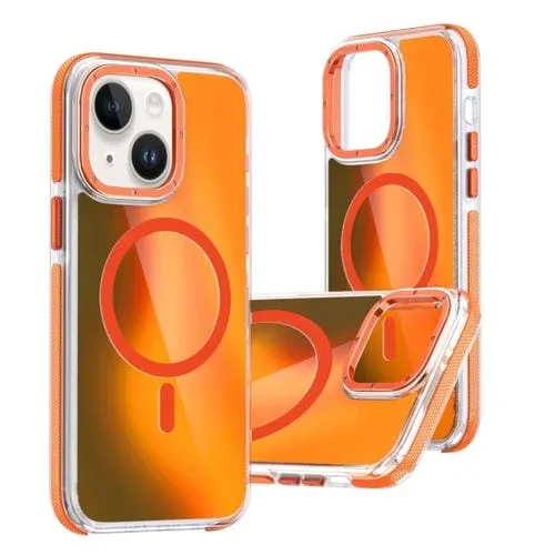 Funda para Teléfono Magsafe iPhone 14 Plus Degradado Dos Colores (Naranja)