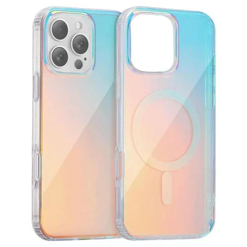 Funda para Teléfono Magsafe iPhone 16 Pro Textura Grabada con Láser (Luz Roja)