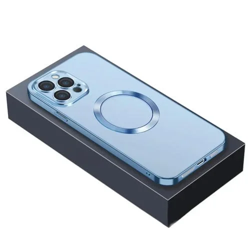Funda para Teléfono Magsafe Serie Nebula iPhone 14 (Azul Sierra)