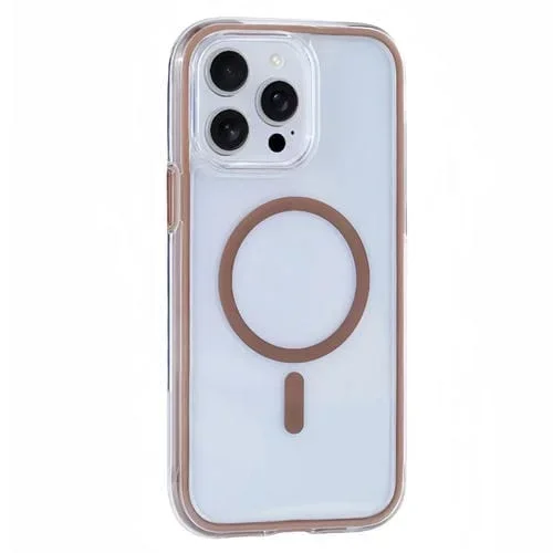 Funda para Teléfono Magsafe Serie Y2 para iPhone 15 Pro con Bolsa de Vacío (Bronce)