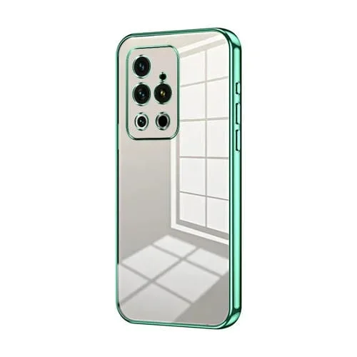 Funda para Teléfono Meizu 18 Pro / 18S Pro con Orificio Fino y Revestimiento Transparente (Verde)